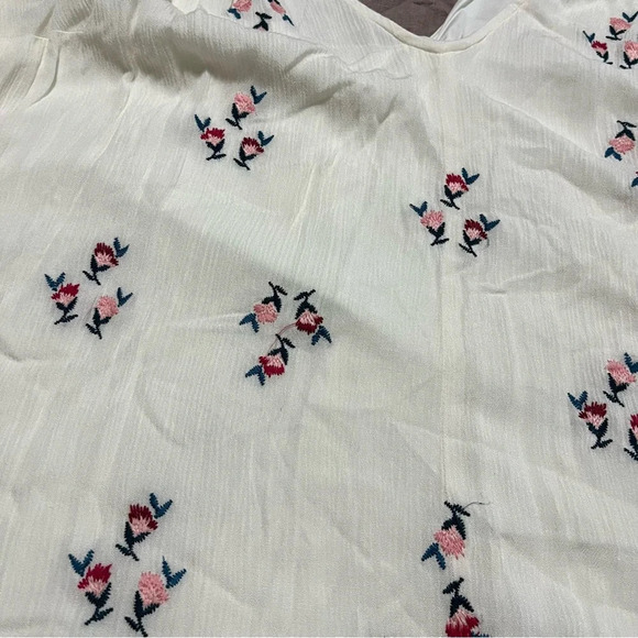 NWT Torrid Ivory Floral embroidered Gauze Dress Plus Size 4 Boho Festival Lined - Picture 6 of 10